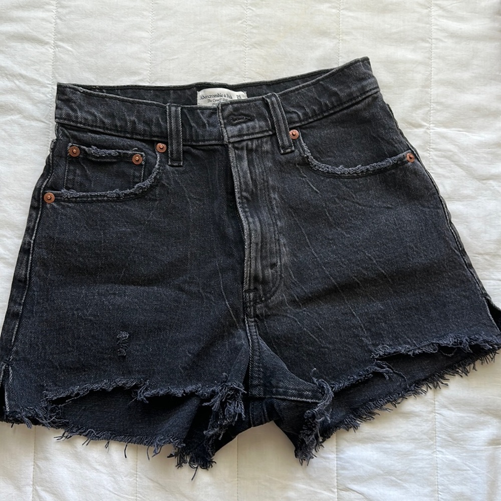 Abercrombie high rise cutoff shorts